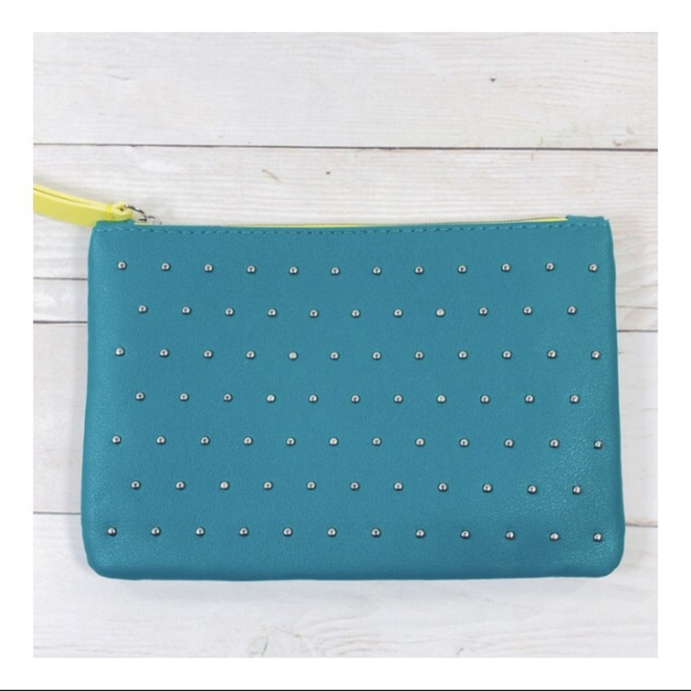 NWT Ipsy glam teal cosmetic bag